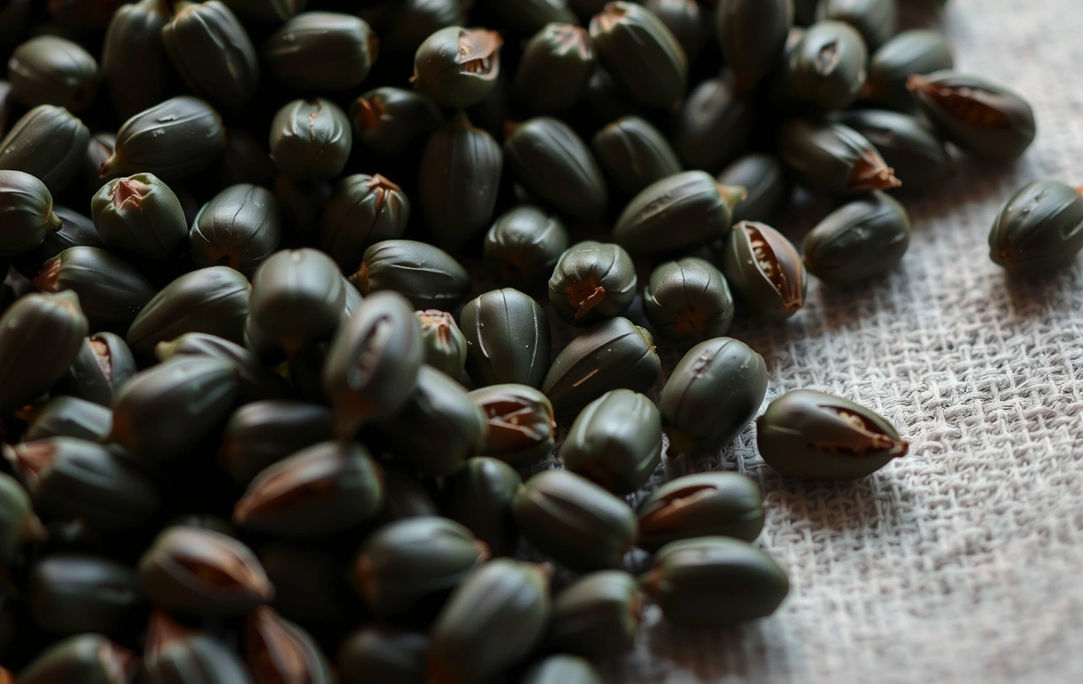 Макро снимка на семена